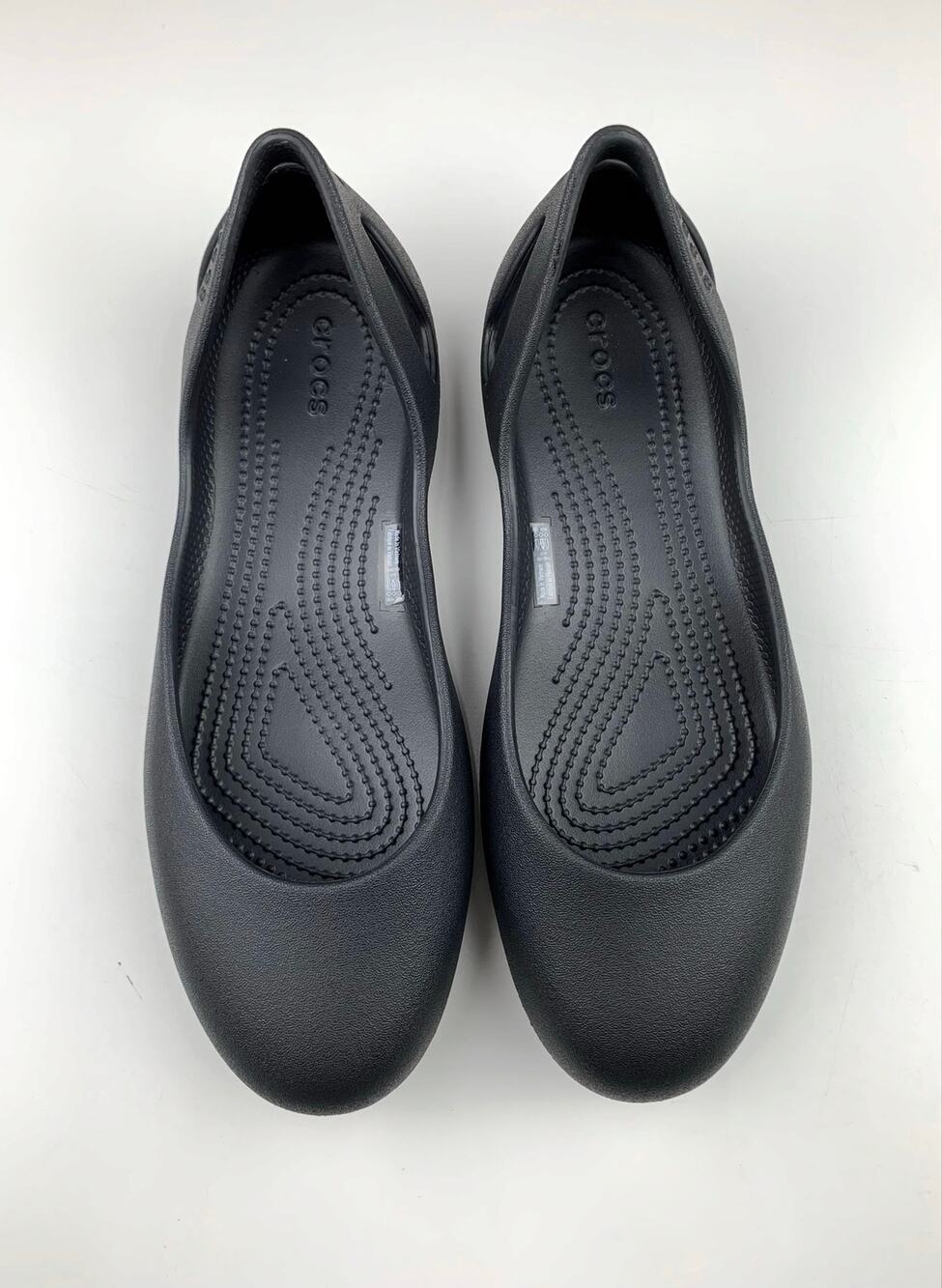 Crocs Kadee Flats Black Ballet Slip On Shoes Women's 10 Work Casual Travel